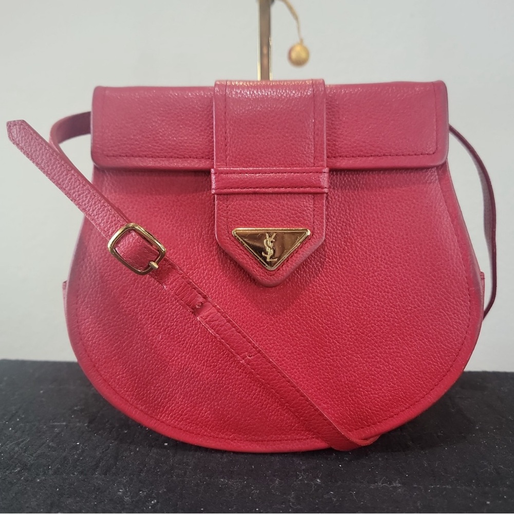 •YSL YVES SAINT LAURENT• Vintage Plate shoulder/clutch bag